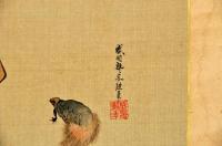小森卓郎短册・盛岡塾年画　合幅
