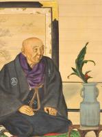 山本芳翠西洋画風肖像画幅
