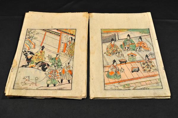 ベビーグッズも大集合 丹緑本 曾我物語 古本、中古本、古書籍 / 九枚 插繪零葉 巻第一 国文学研究