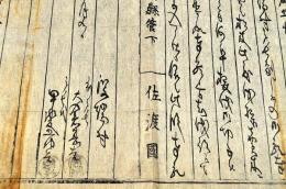 佐渡國／相川縣管下　潟瑞村奉願上書