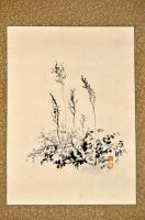藤懸靜也草木画幅