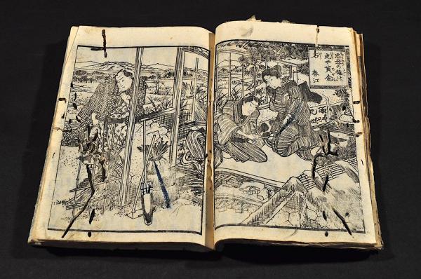Amazon.co.jp: 和本 和装本 絵本 男女一代心へ いろはにほへと