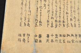 仁井田碓嶺他上州松井田連俳諧摺物