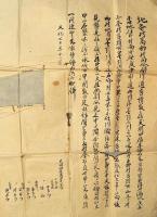 越後國中頸城郡北条村高柳村向合關川通普請敷之儀繪圖（仮題）