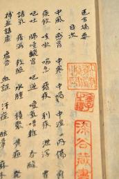 醫方摘要　寫本