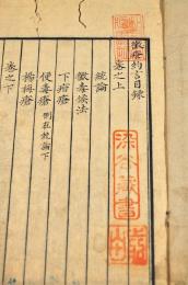 黴瘡約言　上下巻他元合本　附／理黴新書鈔　寫本