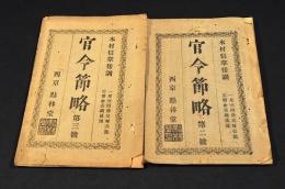 官令節略　第二號・第三號　西京／點林堂