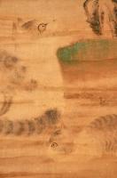 猫と牡丹画幅　古画