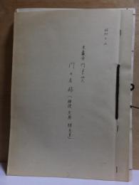 光巌寺門よりみた門の名称　（　解説　矢島眸先生）