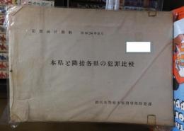 本県と隣接各県の犯罪比較　　犯罪統計資料昭和34年8月　群馬県警
