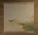 掛軸　山本倉丘　『なでしこ』