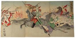 錦絵　日清激戦帝国大勝利