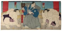 錦絵　相撲取組之図