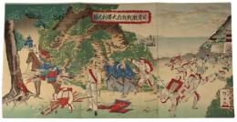 錦絵　日清激戦我兵大勝利之図