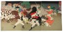 錦絵　牙山我兵勝利得