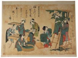 一名富国之長（養蚕の図）