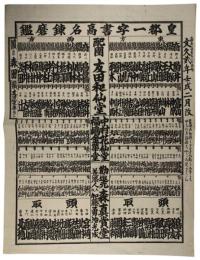 皇都一字書高名錬磨鑑