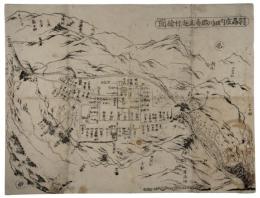 羽州庄内田川郡湯温海村絵図