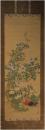 掛軸　金子金陵　「花鳥図」