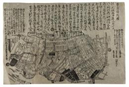 かわらばん　方角場所附（外神田佐久間町より）