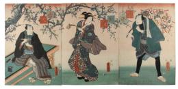 錦絵　当勢和歌参人