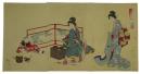 錦絵　裁縫之図