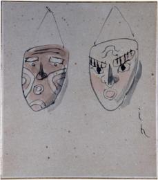 色紙　鈴木信太郎