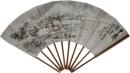 肉筆扇面　田島蕉雲