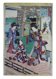 錦絵　女粧三十六貴銭　武家奥勤