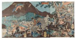 錦絵　頼朝公冨士之御狩図