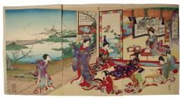 錦絵　女礼式歌合