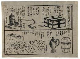 かわらばん　異国人大日本江献上品々