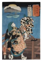 錦絵　木曽街道六十九次之内　新町