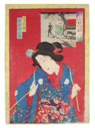 錦絵　開化廿四好　人力車