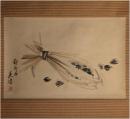掛軸　柴田是真　『蜆之図』