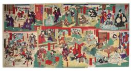 錦絵　以呂波子供蔵入遊