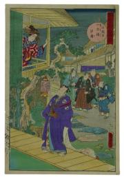 錦絵　仮名手本忠臣蔵七段目一力樓の図