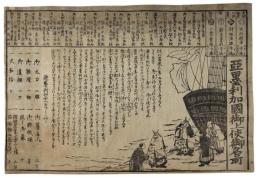 かわらばん　亜墨利加国御上使御名前