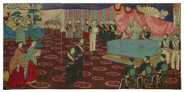 錦絵　銀婚御式の図