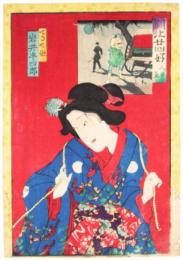 錦絵　開化廿四好　人力車
