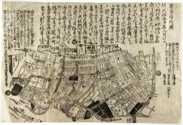 かわらばん　方角場所附（外神田佐久間町より）