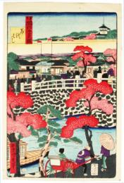 錦絵　東京開化名景競　萬代はし
