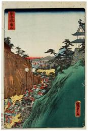 錦絵　東海道亀山
