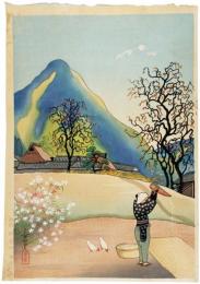 大野麦風版画　秋(仮題)