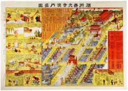 信州善光寺境内真図