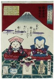 錦絵　明治二十一年十一月一日火性の人有卦ニ入