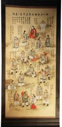 掛軸　社日祭悪神除萬民守護之尊像
