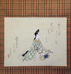 掛軸　生田花朝女