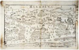 上州草津温泉之図
