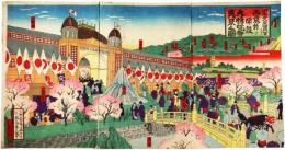 錦絵　明治二十八年四月一日ヨリ西京ニ於テ開設大博覧会真景之図